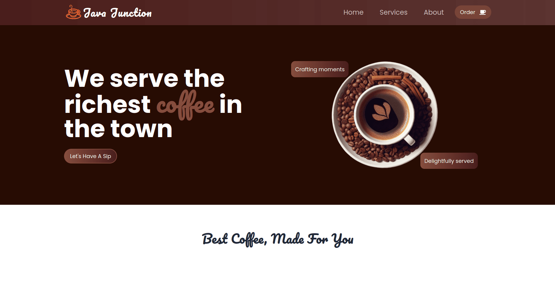 Java Junction : Coffee Cafe ☕️