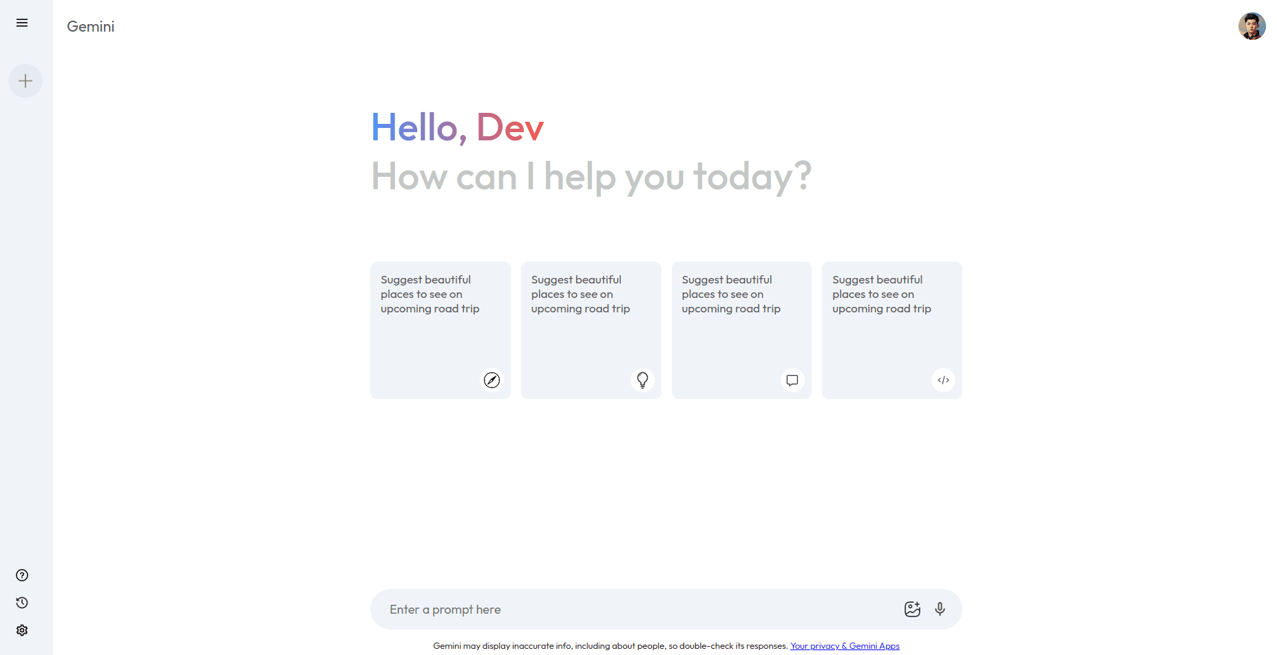Google Gemini Clone